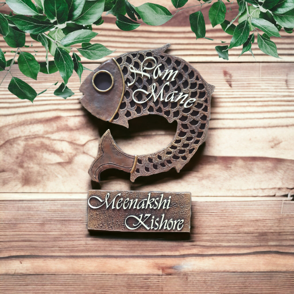 Fish Shaped Nameplate