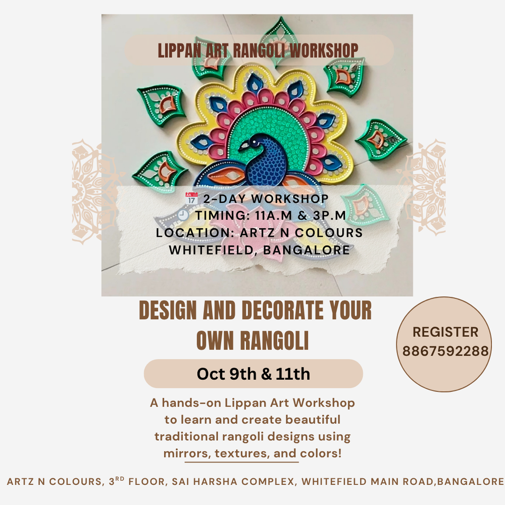 Lippan Art Workshop – Create Your Own Rangoli! ✨ 2-Day Hands-On Workshop | Explore, Create & Celebrate