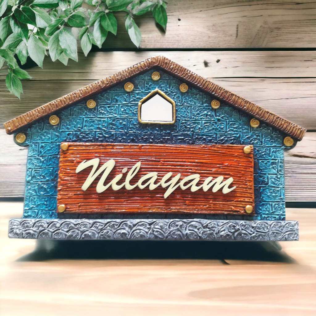 Hut Shaped Customize Nameplate