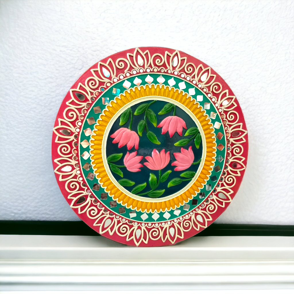 Lippan Art lotus Theme Wall Hanging