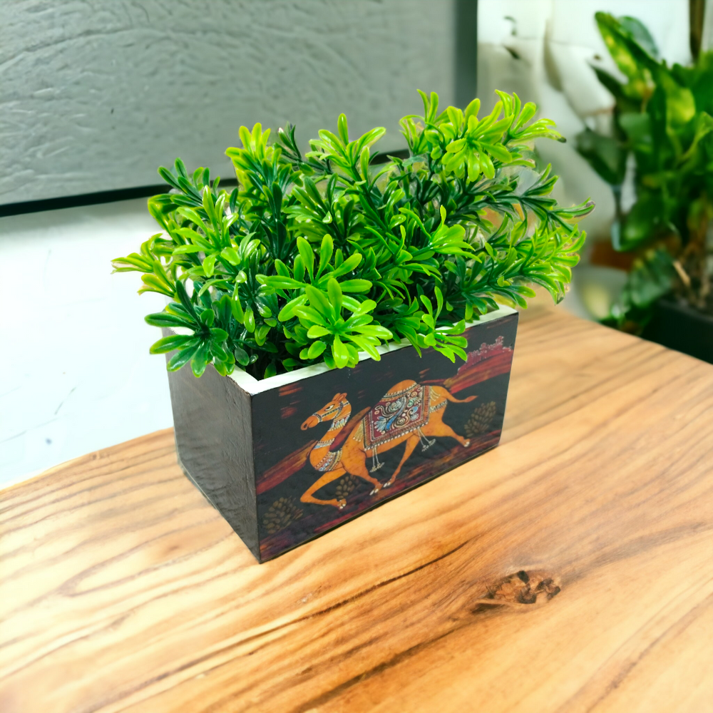Decorative Planter with Camel Design