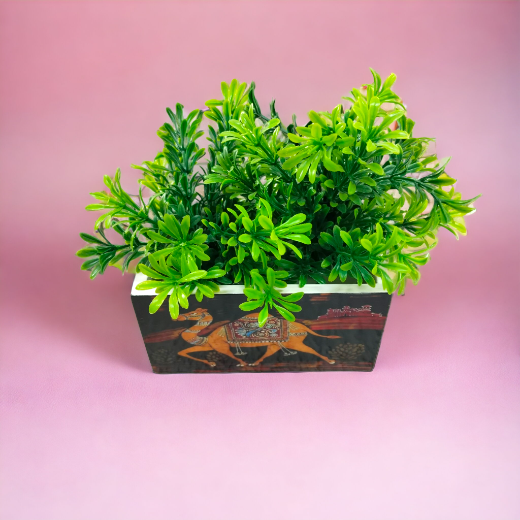 Decorative Planter with Camel Design