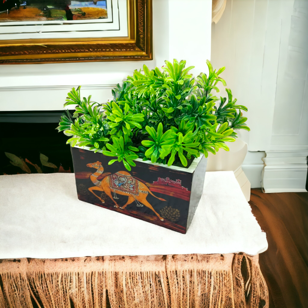 Decorative Planter with Camel Design