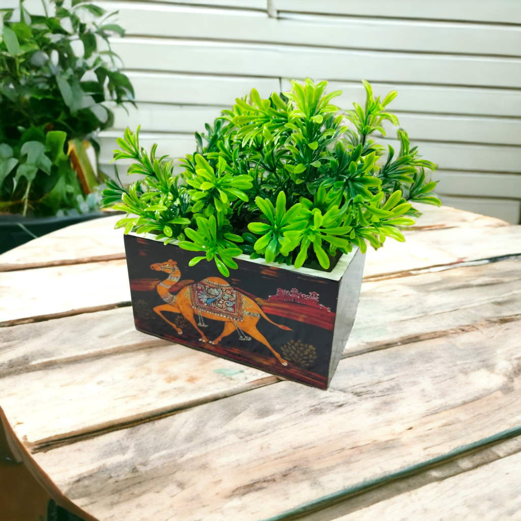 Decorative Planter with Camel Design