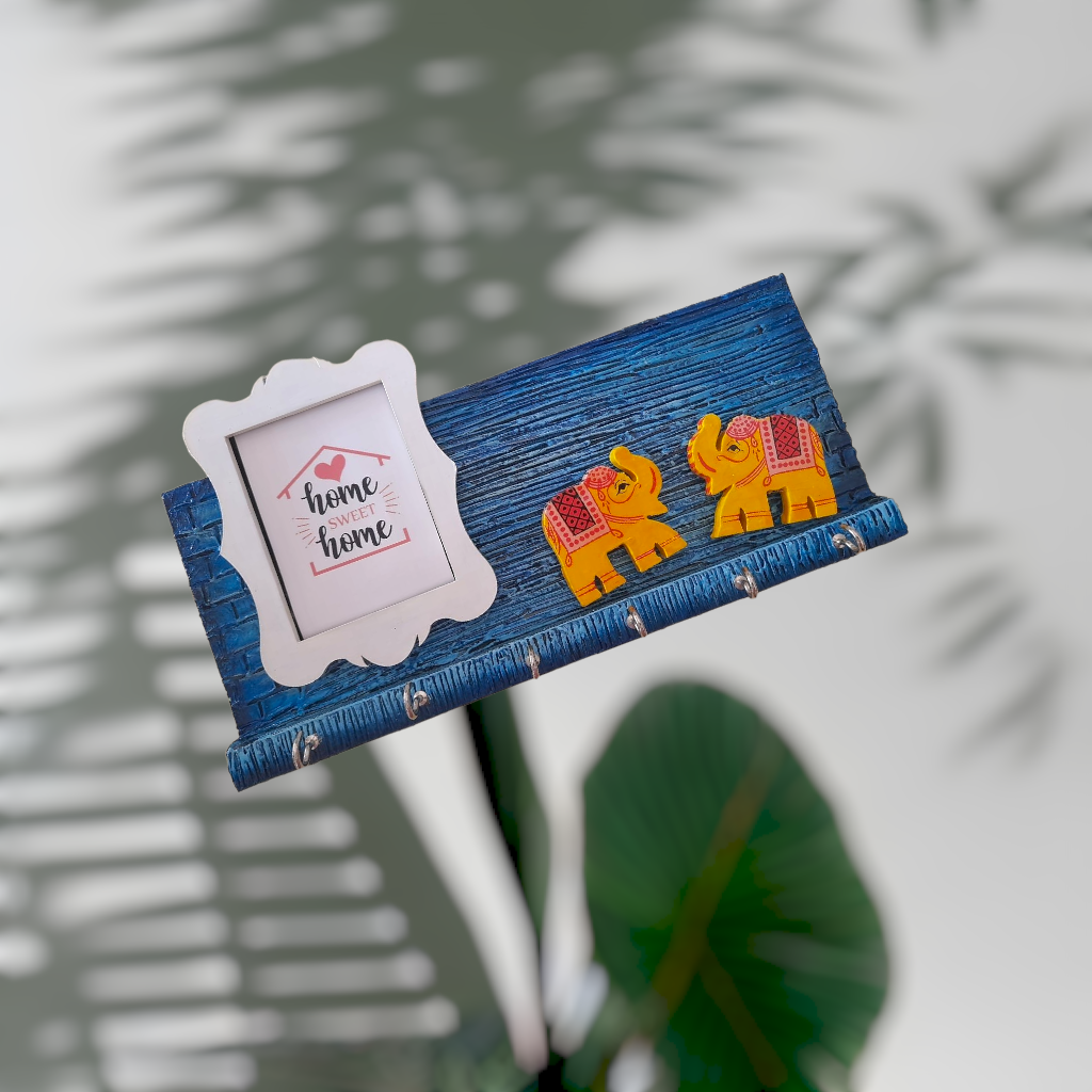 Photo frame Keyholder with Elephant