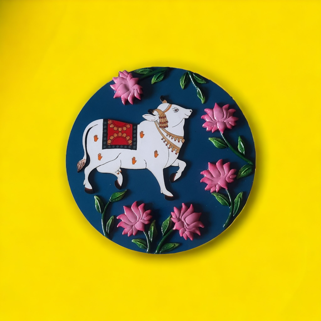 Pichwai Cow Theme Wall Hanging