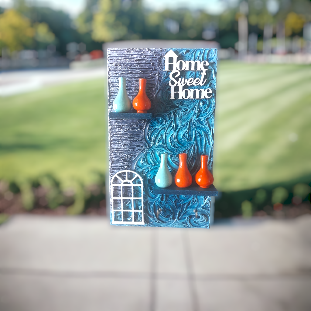 Rectangular Home Sweet Home Keyholder 1