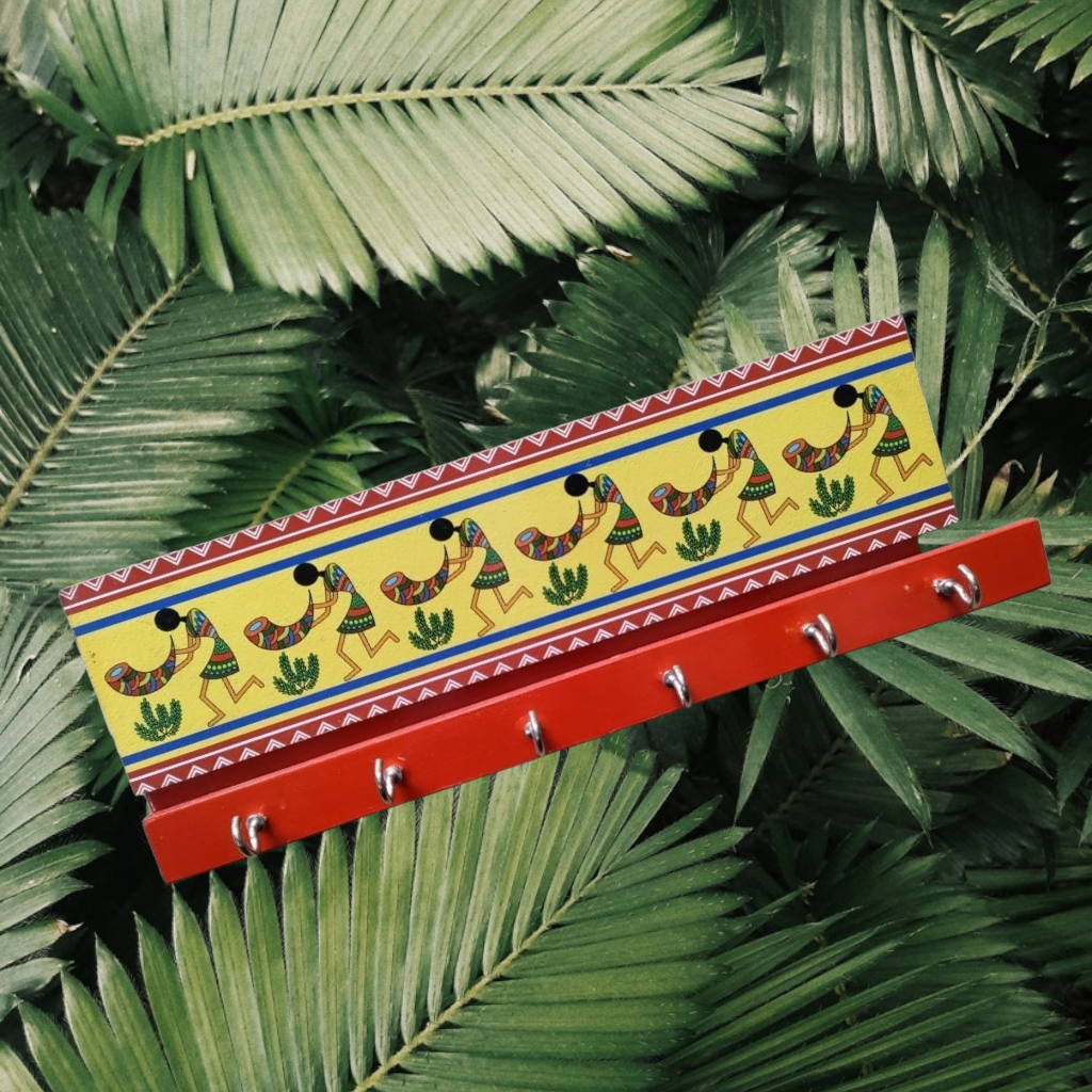 Warli Art Keyholder