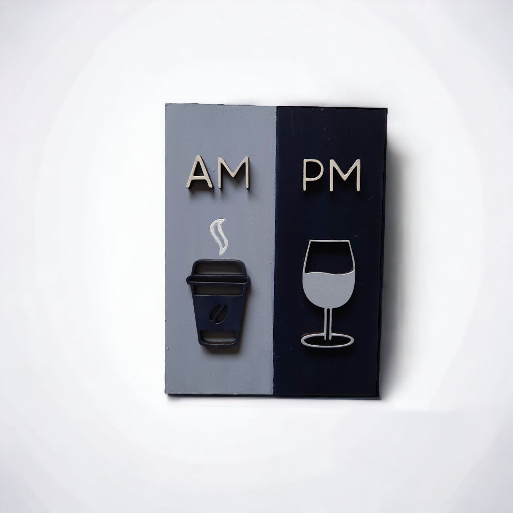 AM PM Wall Hanging 1