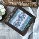 Handcrafted Blue Paisley Tray – Perfect Gift & Serving Tray