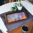 Colourful Mandala Design Tray – Handcrafted Serving Tray for Gifts & Home Decor
