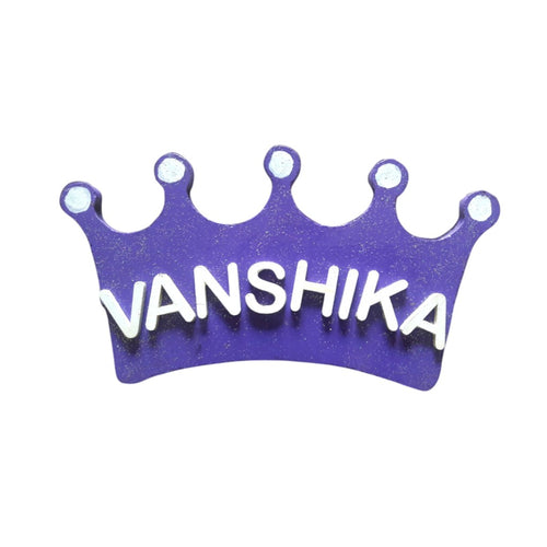 Crown Shaped Kids Nameplate