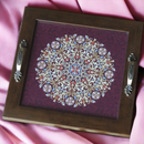Ethnic Mandala Tray – Handcrafted Wooden Serving Tray for Gifts & Home Decor