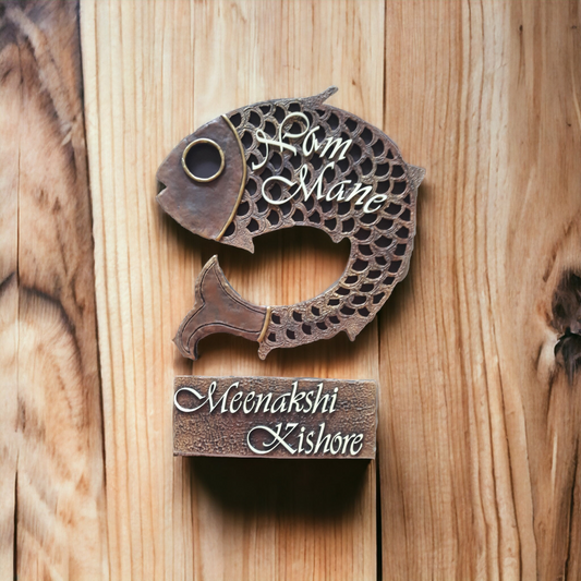 Fish Shaped Nameplate
