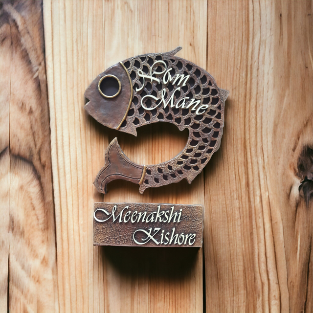 Fish Shaped Nameplate