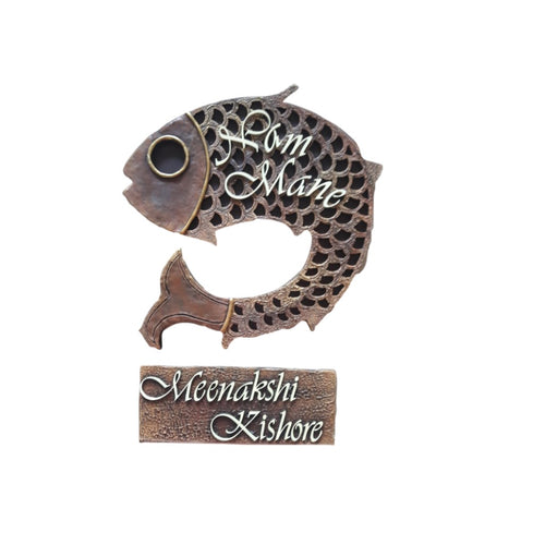 Fish Shaped Nameplate