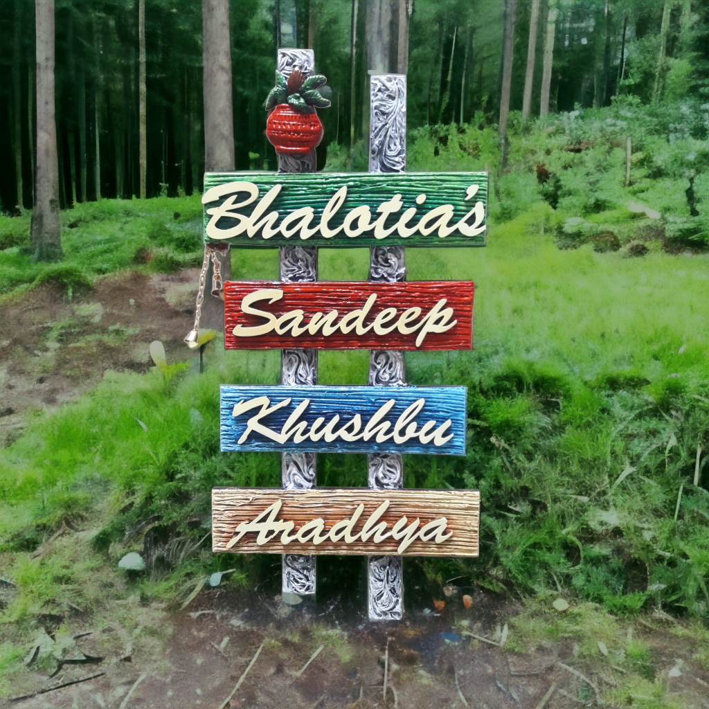 Four Panel with Kalash Nameplate