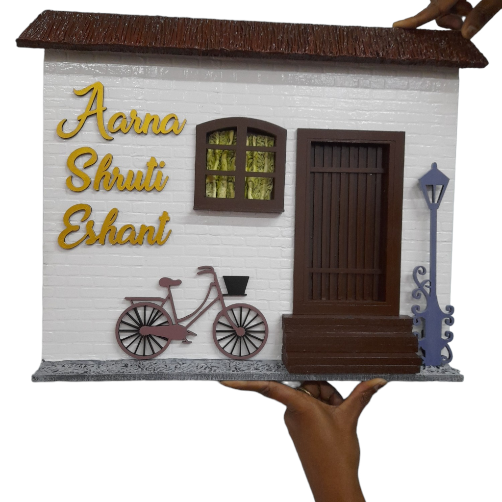 House Shaped Door Nameplate 1
