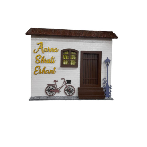 House Shaped Door Nameplate