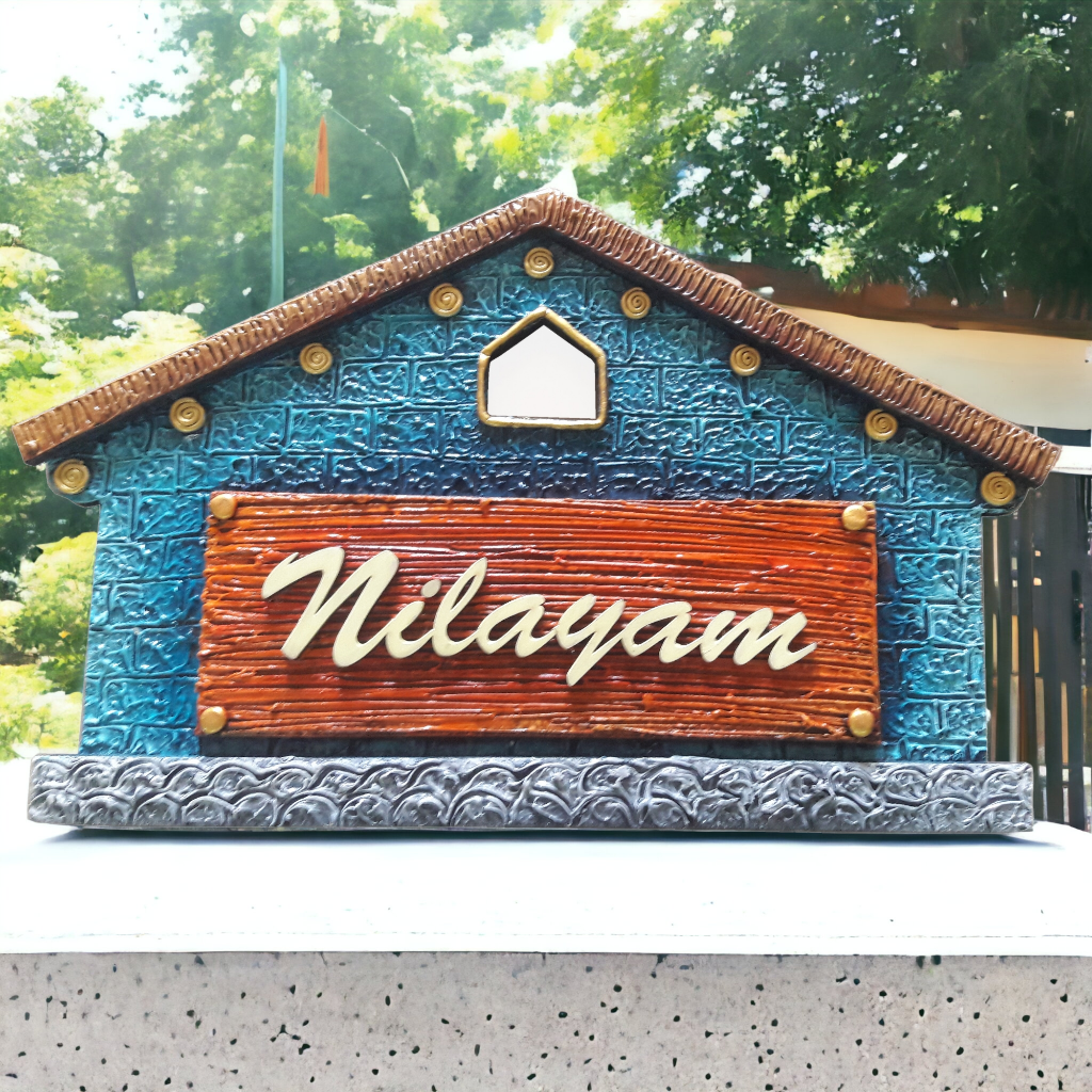 Hut Shaped Customize Nameplate