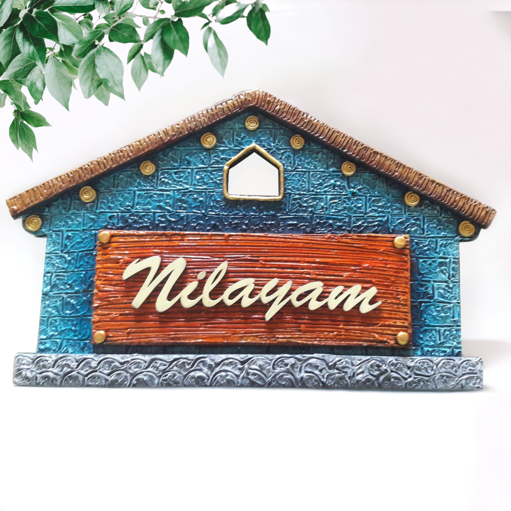 Hut Shaped Customize Nameplate