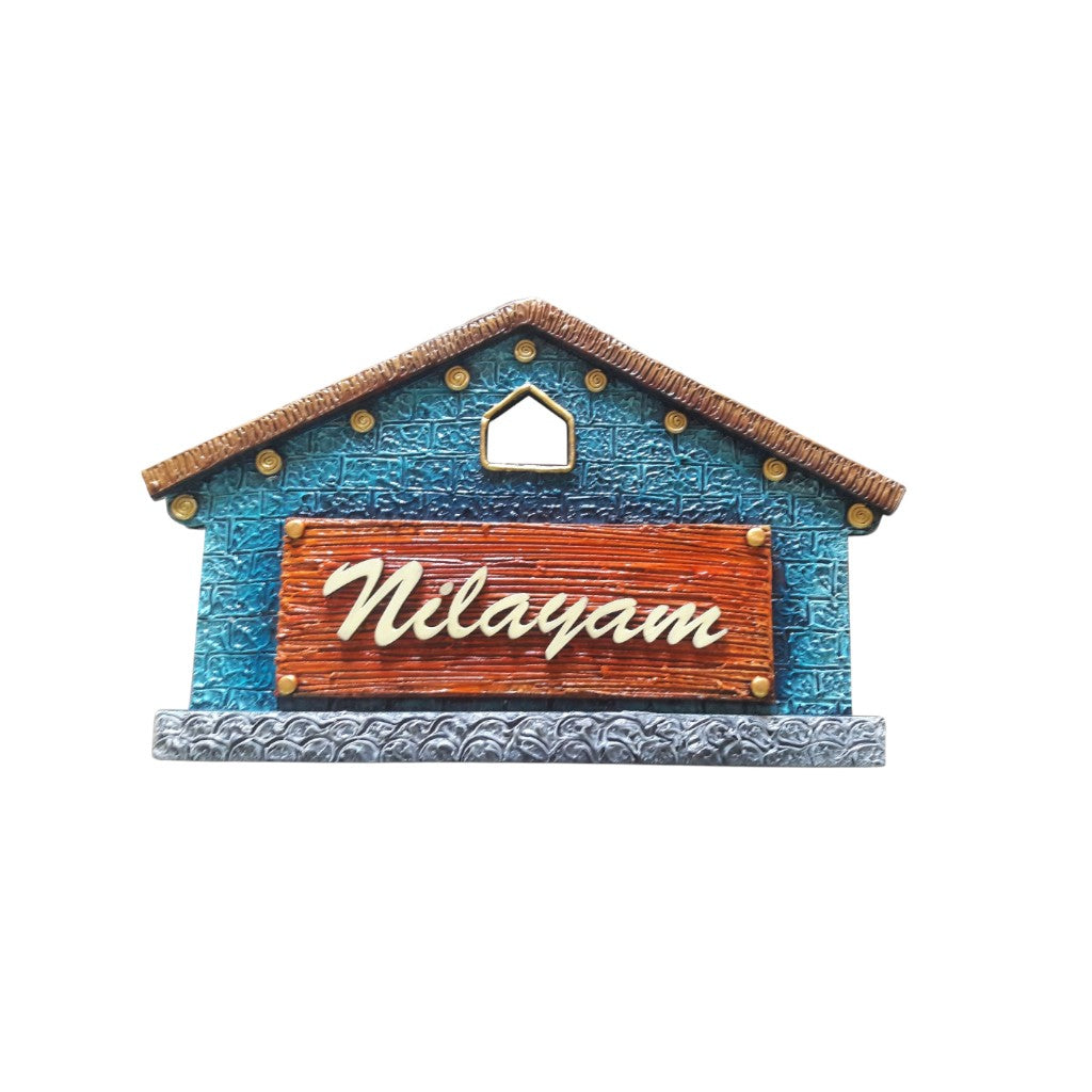Hut Shaped Customize Nameplate