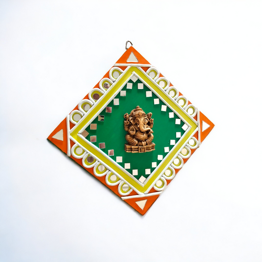 Lippan Art Ganesha Mural