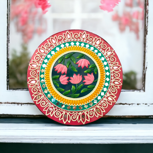 Lippan Art lotus Theme Wall Hanging