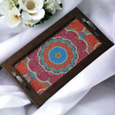 Mandala Design Rectangle Tray – Elegant Home Decor & Gift Tray