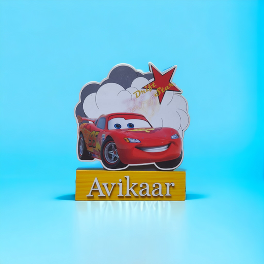 Mcqueen Car Kids Nameplate