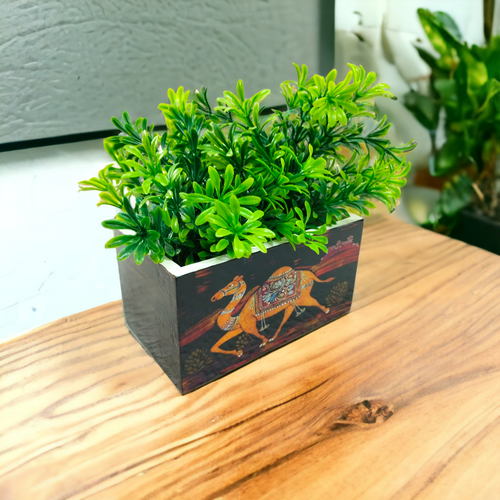 Decorative Planter with Camel Design