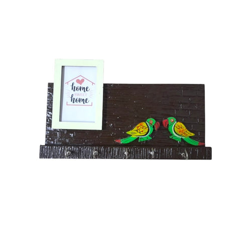 Photoframe Keyholder with Parrot