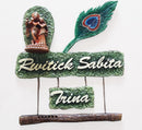 Radha Krishna Morpankh Nameplate