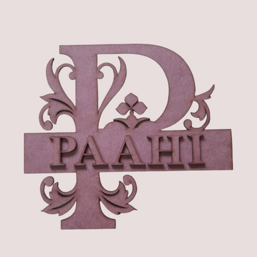 MDF Monogram Bases DIY Kit – Ready-to-Paint Craft