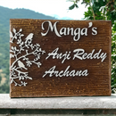 Rectangle Birds Nameplate