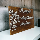 Rectangle Birds Nameplate