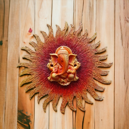 Sun Shaped Ganesha Mural
