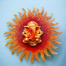Sun Shaped Ganesha Mural