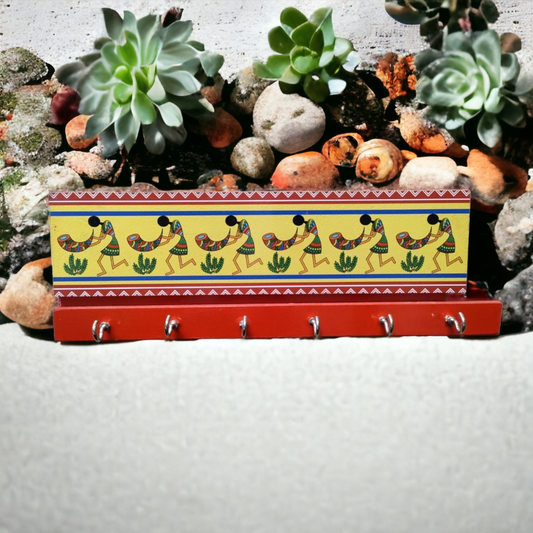 Warli Art Keyholder 1
