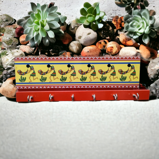 Warli Art Keyholder
