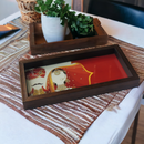 Wedding Theme Couple Design Tray – Handcrafted Serving Tray for Gifts & Home Decor