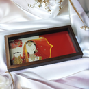 Wedding Theme Couple Design Tray – Handcrafted Serving Tray for Gifts & Home Decor