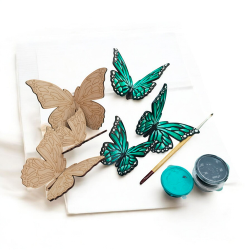 3D Butterfly Wall Decor Kit